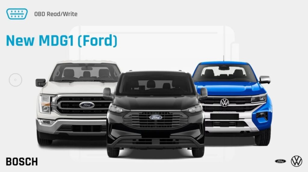 Nytt OBD-stöd för Bosch MDG1 – Stort Ford- och Volkswagen-tillskott